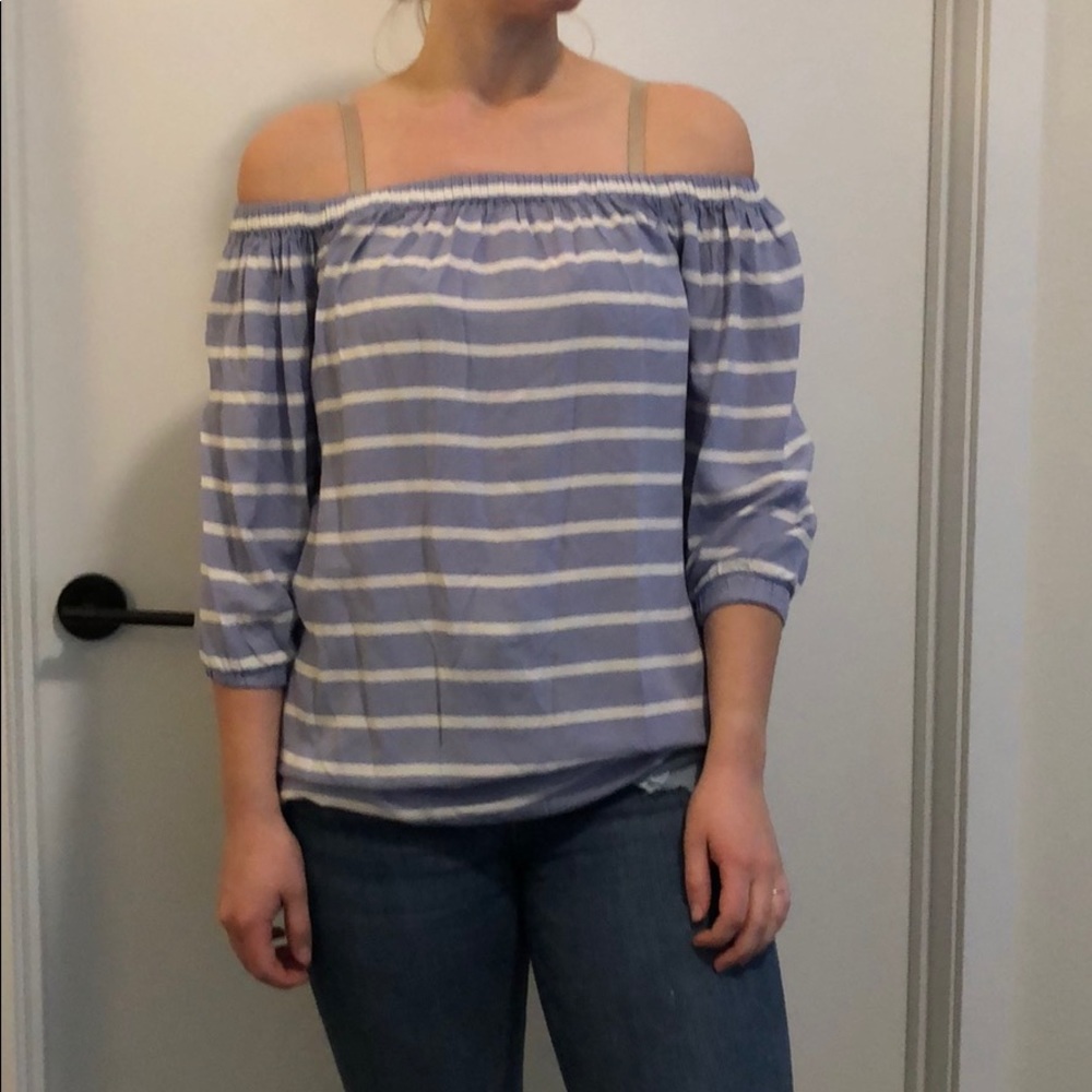 Super cute off the shoulder shirt